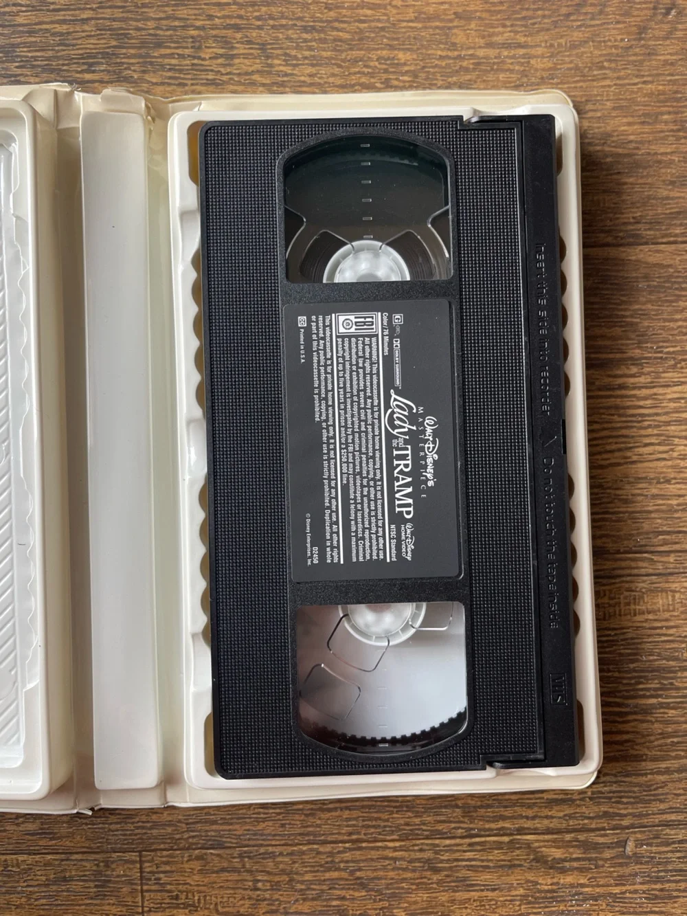 Disney Lady and the Tramp VHS Walt Disney Masterpiece Collection 1998